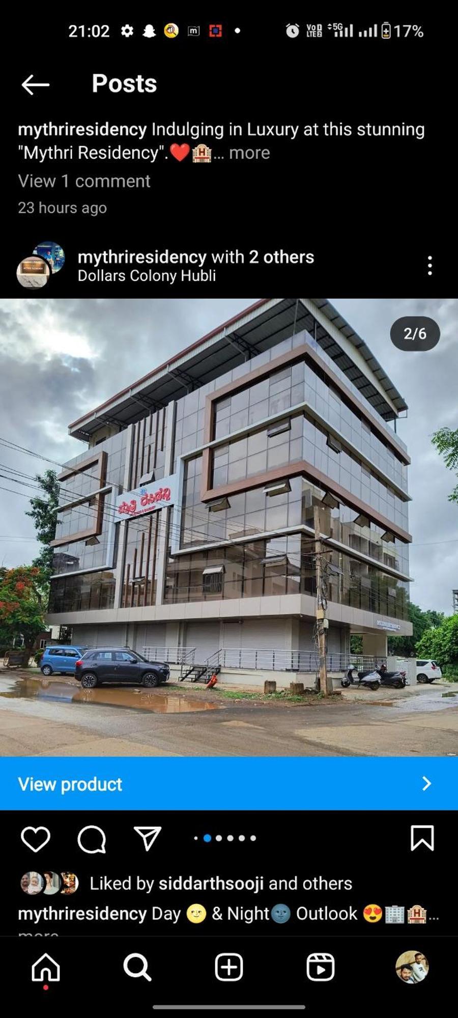 Mythri Residency 호텔 후블리 외부 사진
